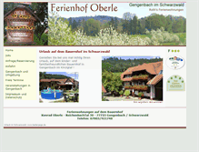 Tablet Screenshot of ferienhof-oberle.de